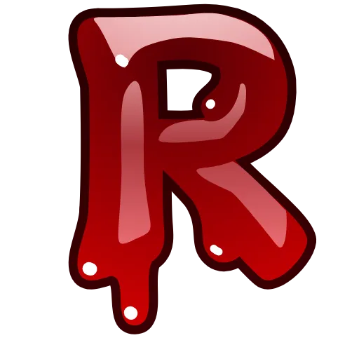 Стикер 18 Bloody Font Emoji