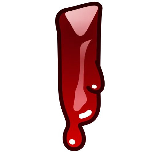 Стикер 9 Bloody Font Emoji