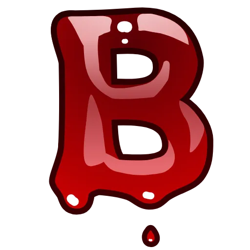 Стикер 2 Bloody Font Emoji