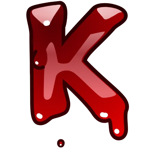 Стикер 11 Bloody Font Emoji