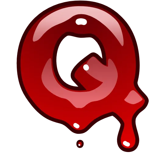 Стикер 17 Bloody Font Emoji
