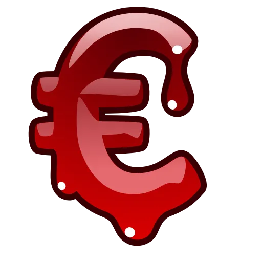 Стикер 54 Bloody Font Emoji