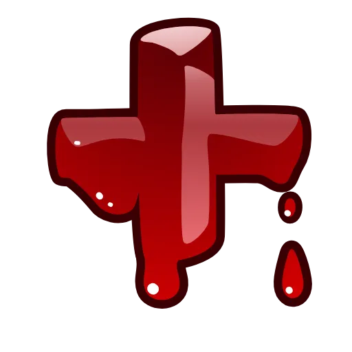 Стикер 40 Bloody Font Emoji