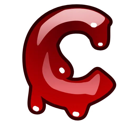 Стикер 3 Bloody Font Emoji