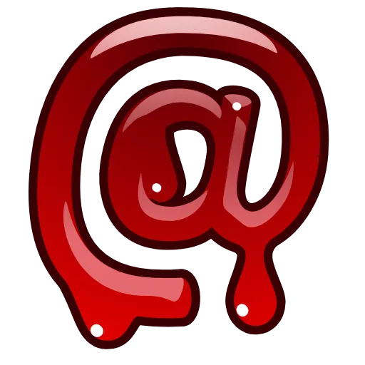 Стикер 49 Bloody Font Emoji