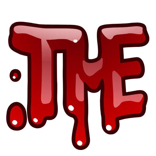 Стикер 27 Bloody Font Emoji