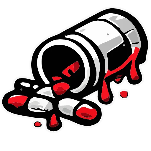 Стикер 37 Bloody Red