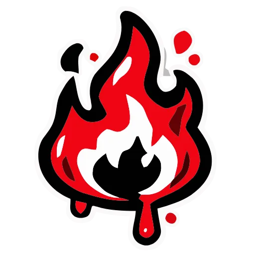 Стикер 20 Bloody Red