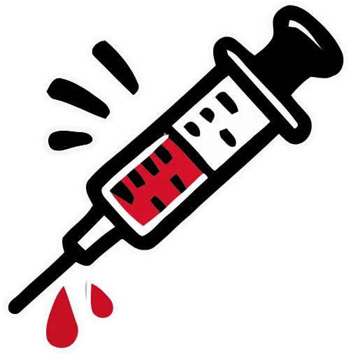 Стикер 10 Bloody Red