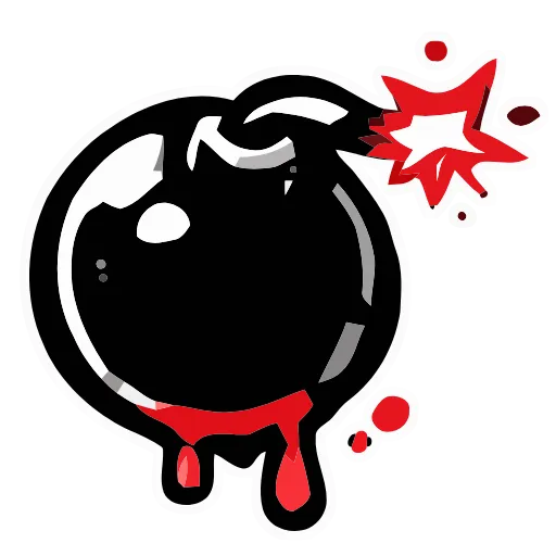 Стикер 12 Bloody Red