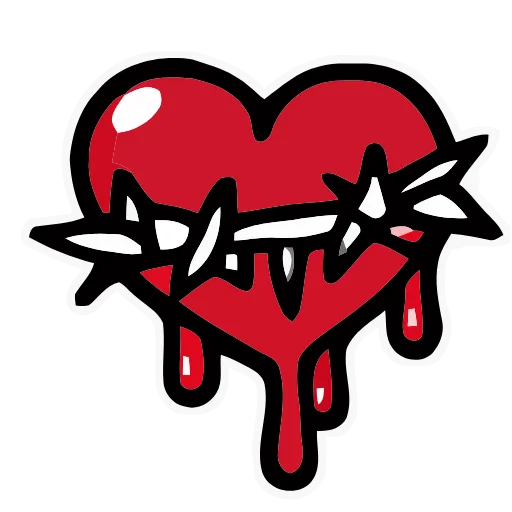 Стикер 17 Bloody Red