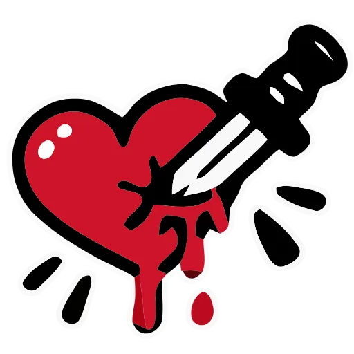 Стикер 5 Bloody Red