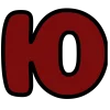 🤩 Эмодзи «Темно-красные буквы» для Telegram