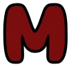 🤩 Эмодзи «Темно-красные буквы» для Telegram