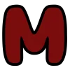 🤩 Эмодзи «Темно-красные буквы» для Telegram