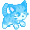 Стикер 46 Blue Aesthetic ୧