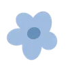 Стикер 17 Blue Aesthetic ୧