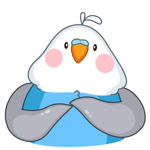 Стикер 16 Blue Bird ×