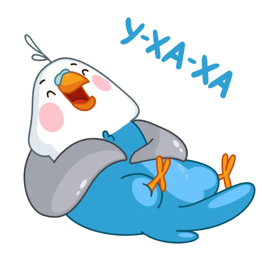 Стикер 43 Blue Bird ×