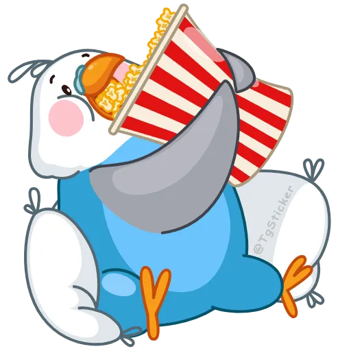 Стикер 28 Blue Bird ×