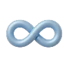 ♾️ Эмодзи «Голубые буквы» для Telegram
