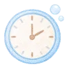⏰ Эмодзи «Голубые буквы, иконки» для Telegram