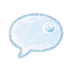 💭 Эмодзи «Голубые буквы, иконки» для Telegram