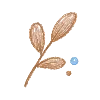 🍃 Эмодзи «Голубые буквы, иконки» для Telegram