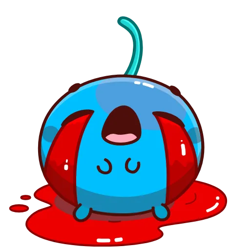 Стикер 4 Blue Cherry