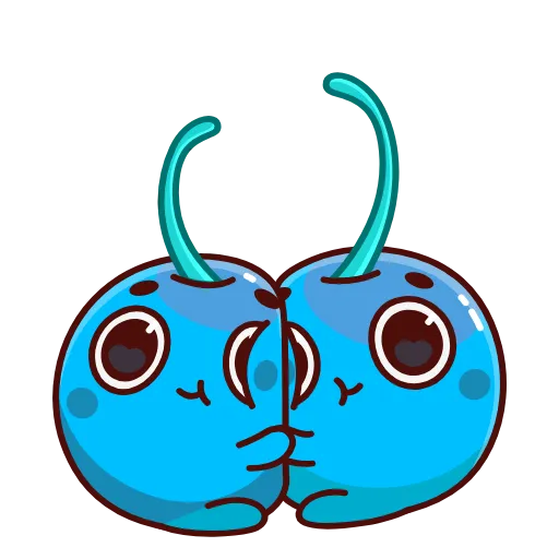 Стикер 3 Blue Cherry