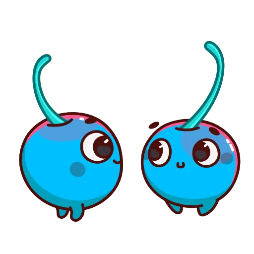 Стикер 2 Blue Cherry