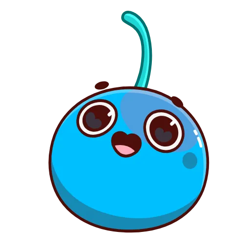Стикер 5 Blue Cherry