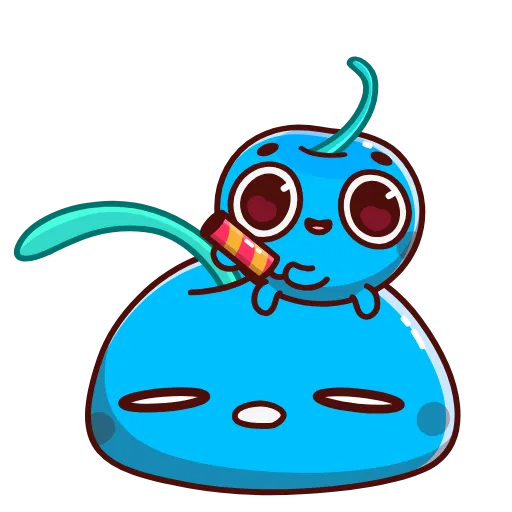 Стикер 17 Blue Cherry