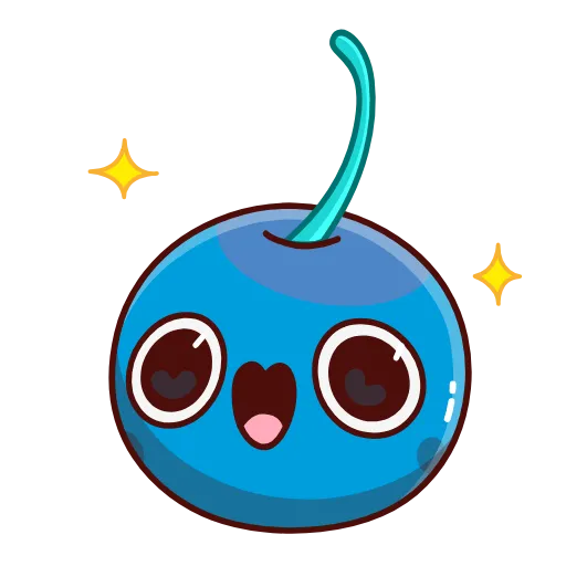 Стикер 13 Blue Cherry