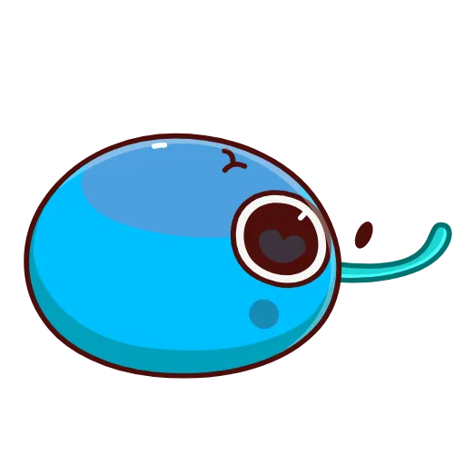 Стикер 9 Blue Cherry