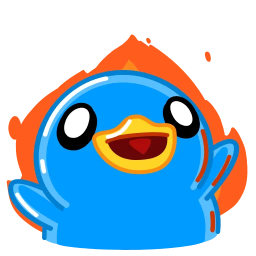 Стикер 9 Blue Duck