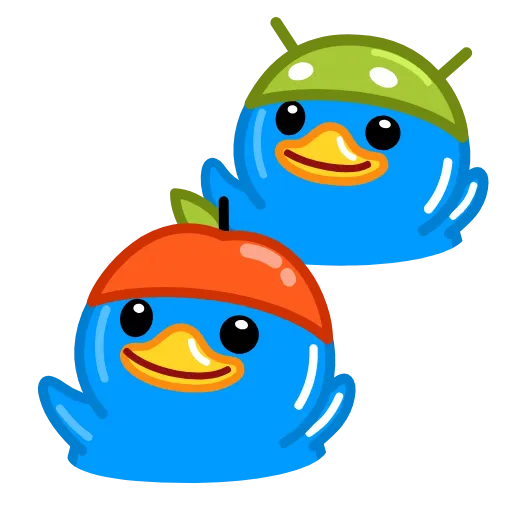 Стикер 15 Blue Duck