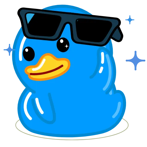 Стикер 21 Blue Duck