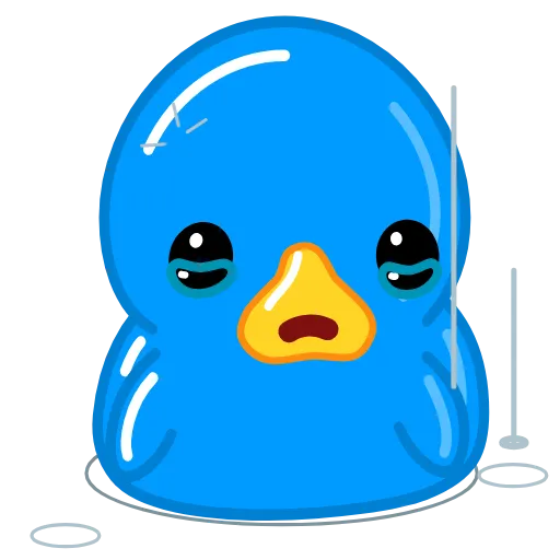 Стикер 8 Blue Duck