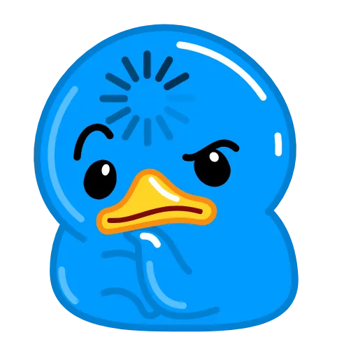 Стикер 4 Blue Duck