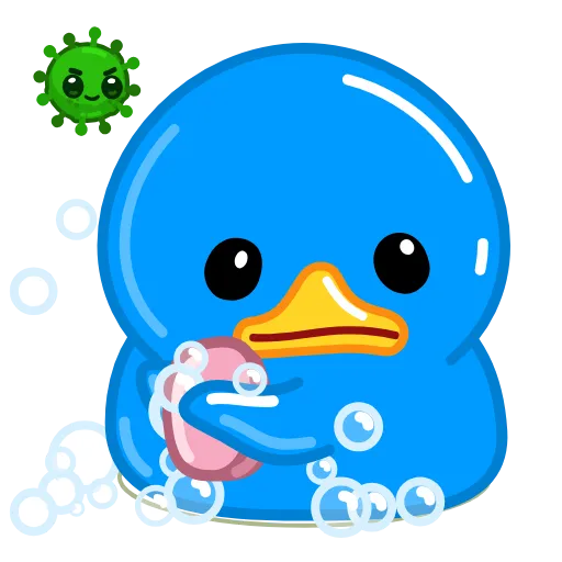 Стикер 17 Blue Duck