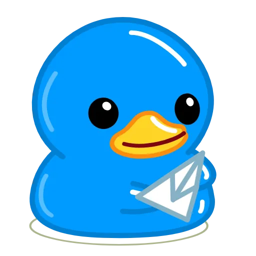 Стикер 5 Blue Duck