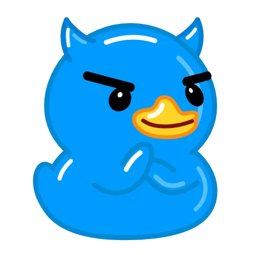 Стикер 7 Blue Duck