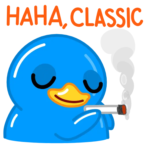 Стикер 16 Blue Duck