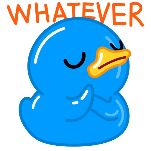 Стикер 20 Blue Duck