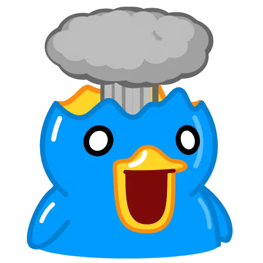 Стикер 19 Blue Duck