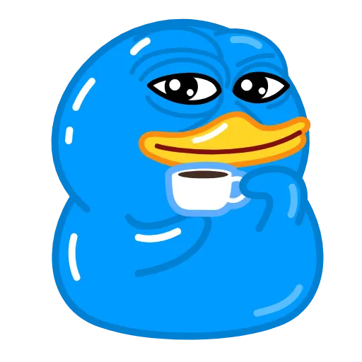 Стикер 12 Blue Duck