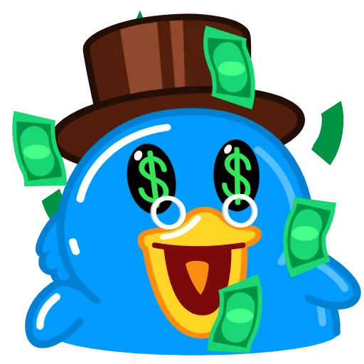 Стикер 3 Blue Duck