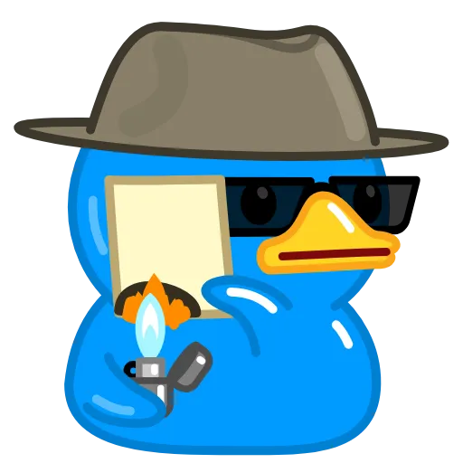 Стикер 25 Blue Duck