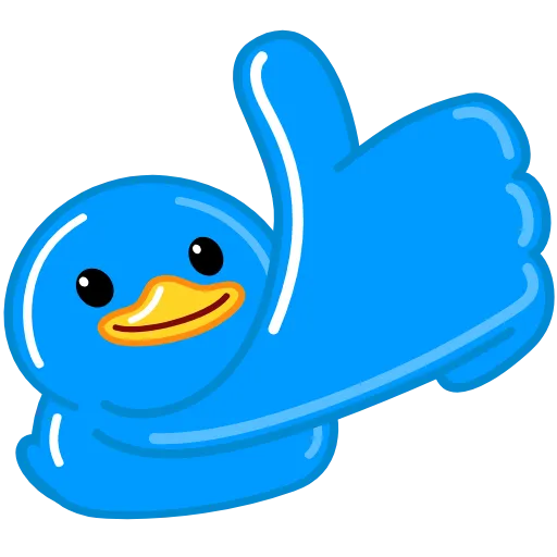 Стикер 18 Blue Duck